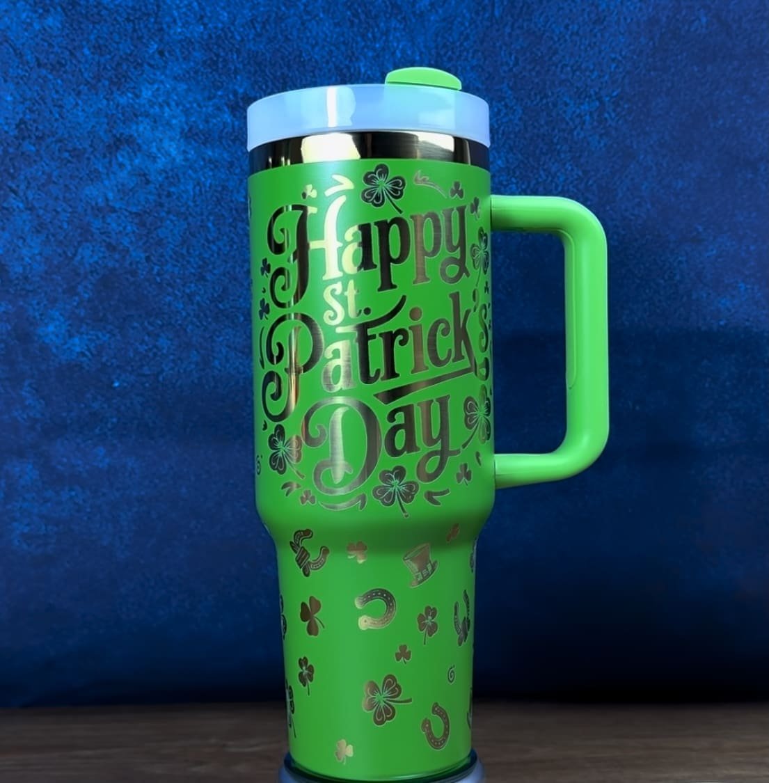 40 Oz Engraved Tumbler Intricate Pattern
