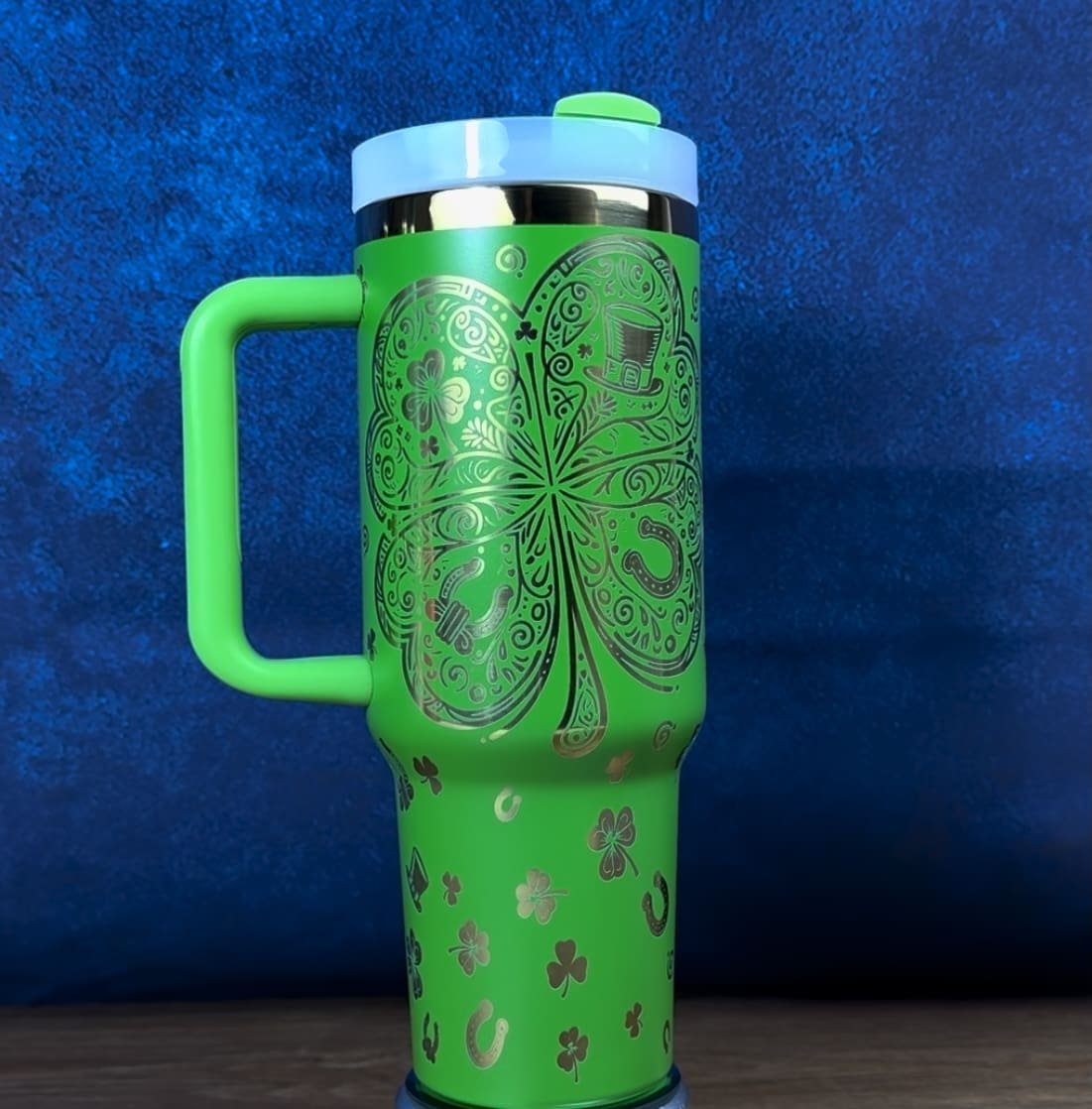 40 Oz Engraved Tumbler Intricate Pattern